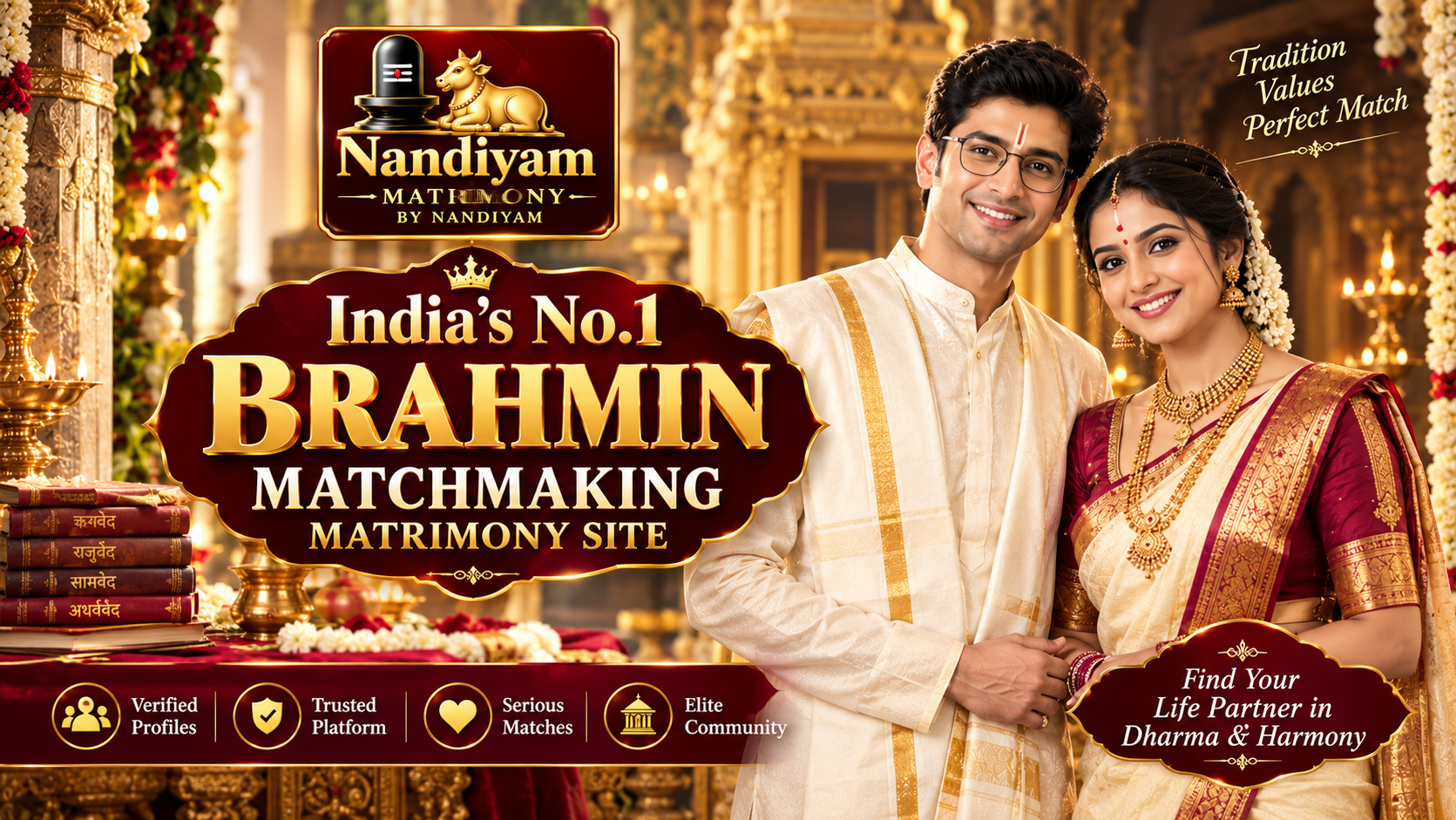 India's No.1 Brahmin Matchmaking Matrimony Site